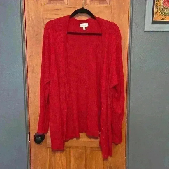Red Cardigan - Picture 2 of 8